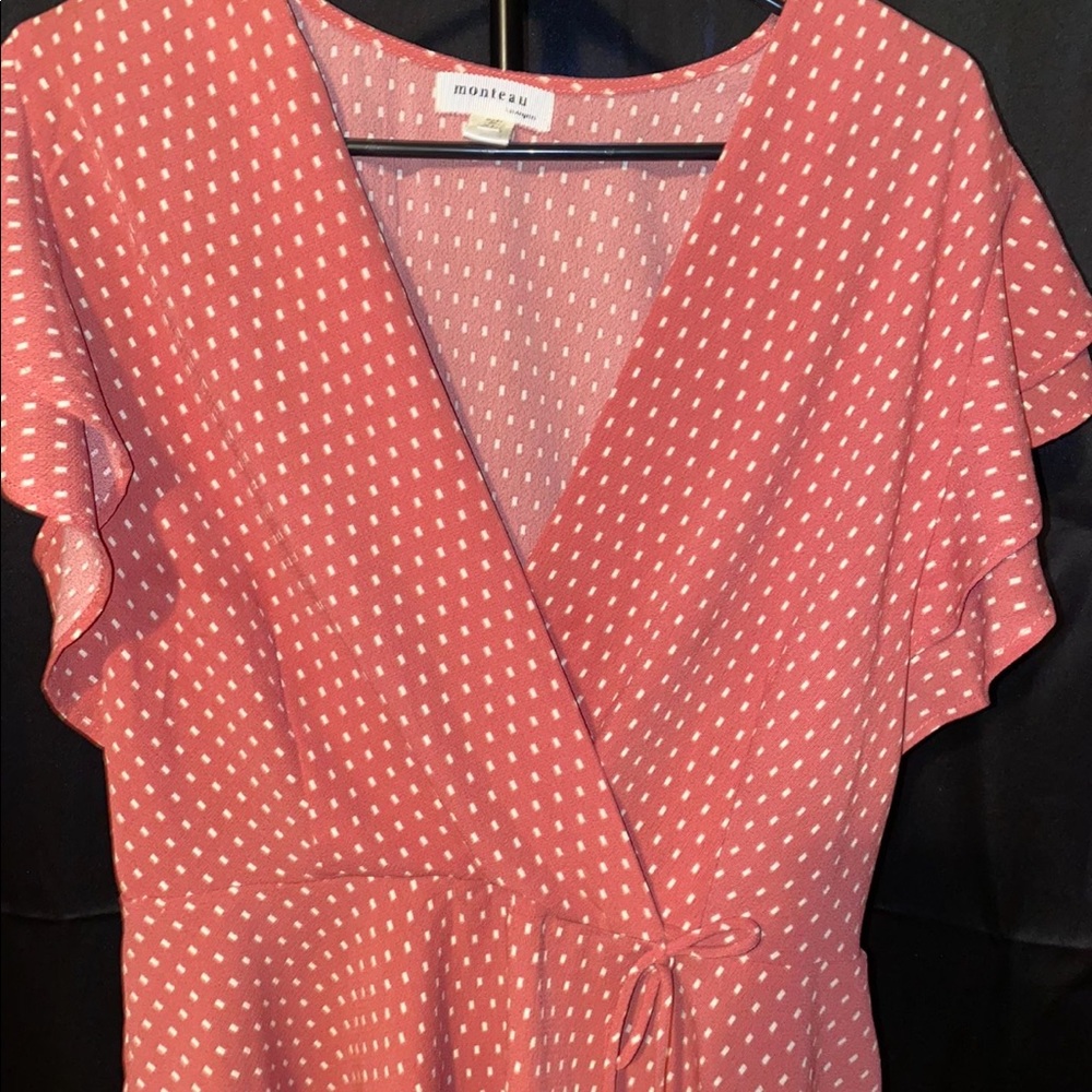 Monteau Pink pota-dots XL